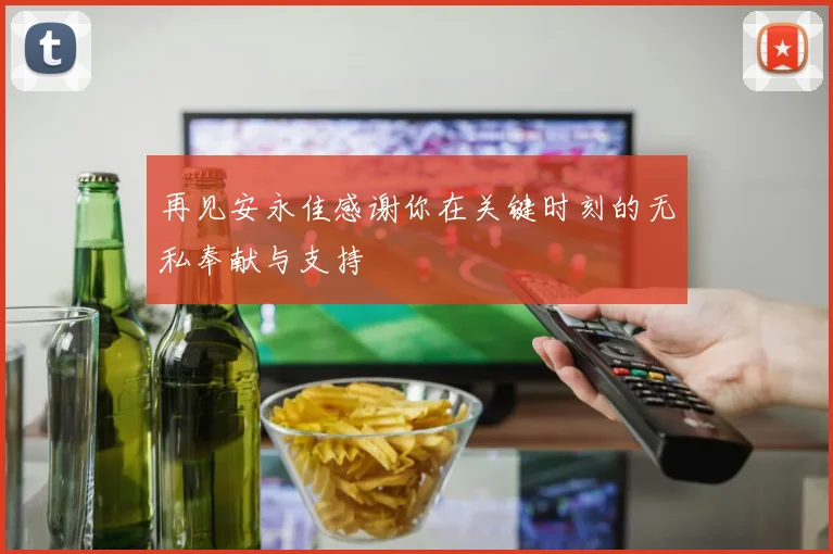 再见安永佳感谢你在关键时刻的无私奉献与支持